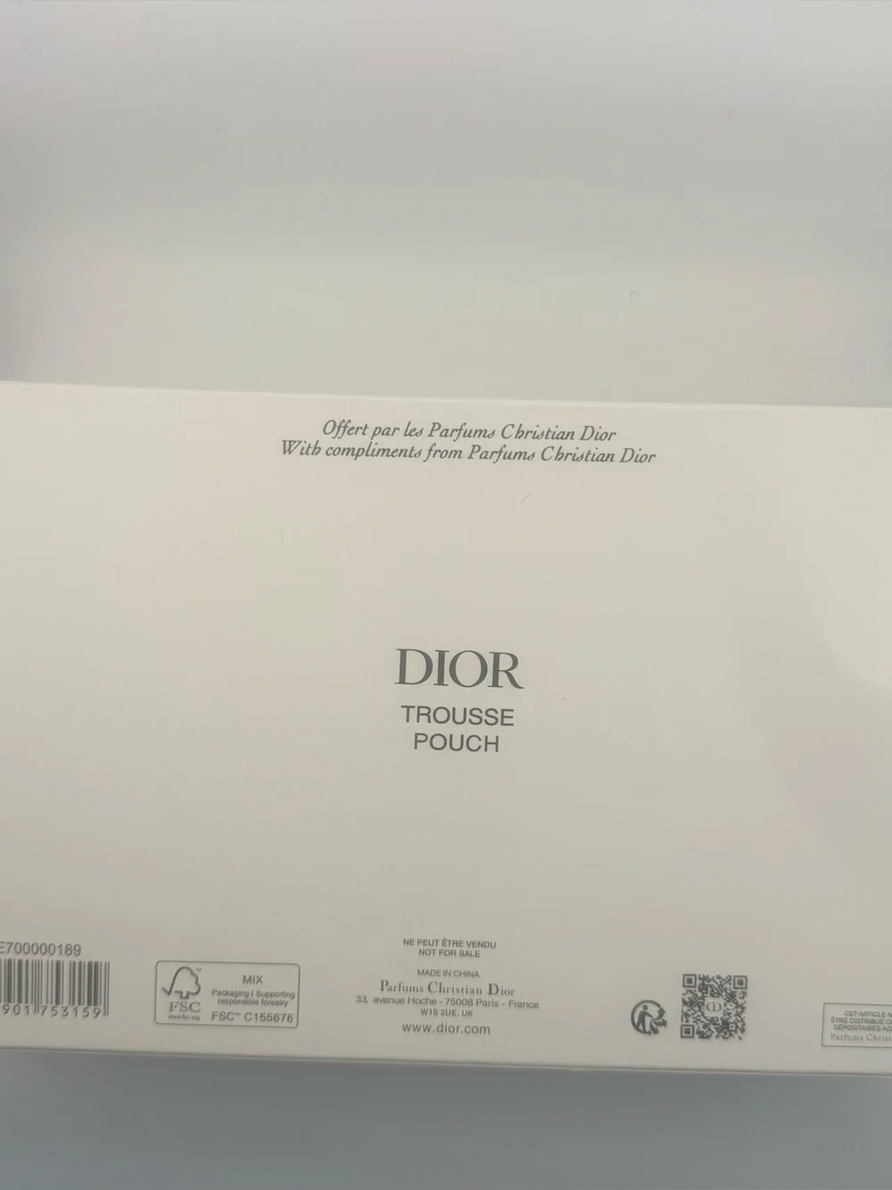 Dior 2025 Mother’s Day Cosmetic Pouch-Slight Damage to Box